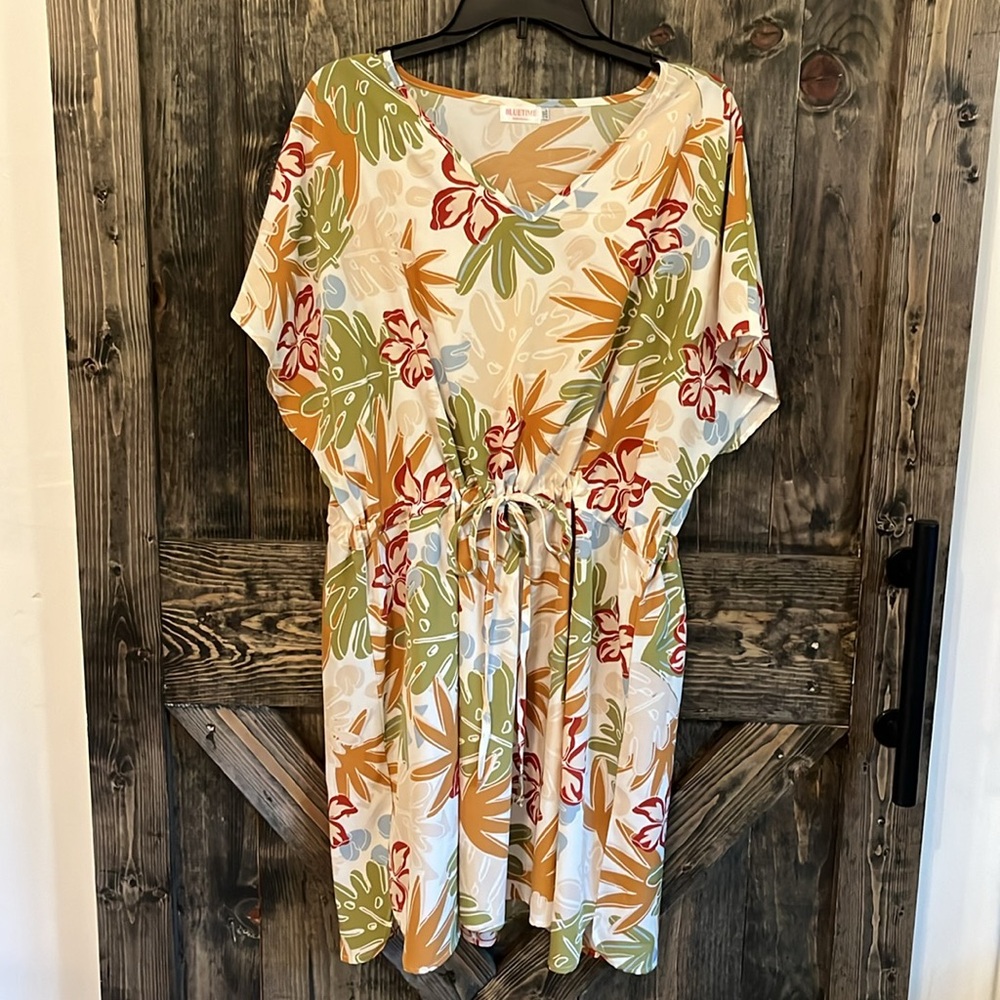 Tropical swim cover-up/summer dress - Picture 3 of 3